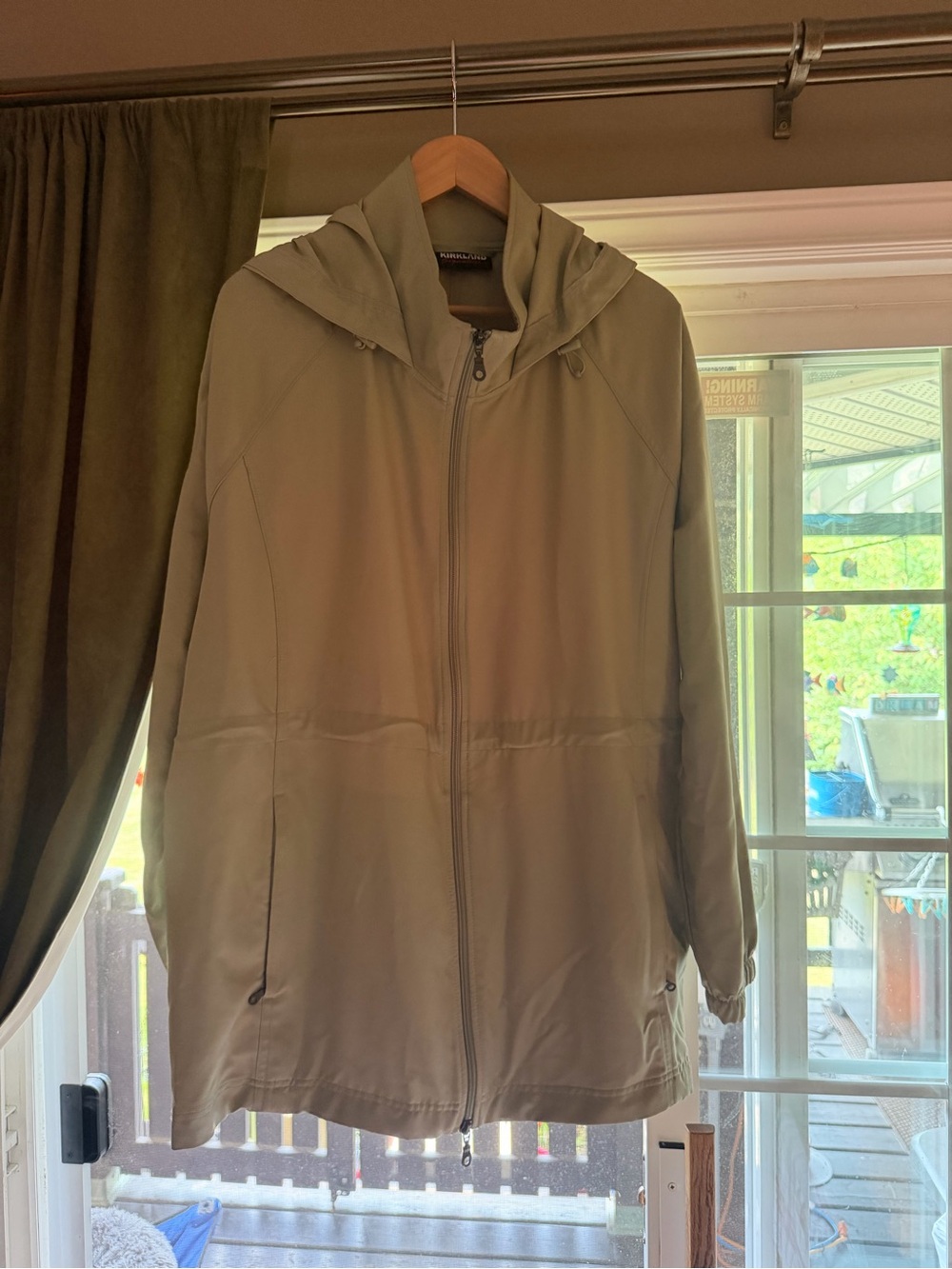 Kirkland Signature Hooded Raincoat - Taupe